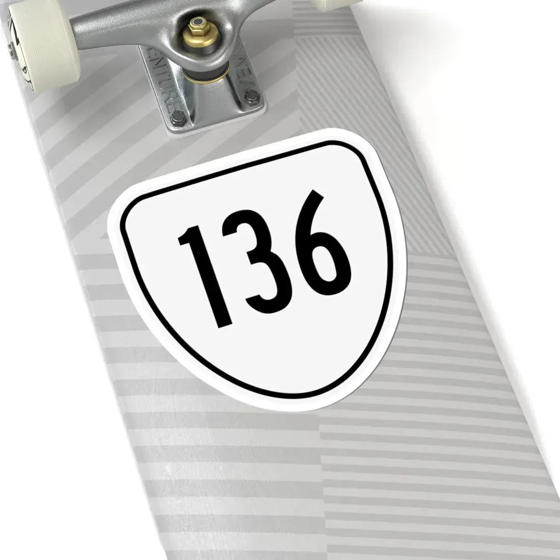 Virginia 136 1956 (Virginia) (Road Sign) STICKER Vinyl Kiss-Cut Decal - The Sticker Space