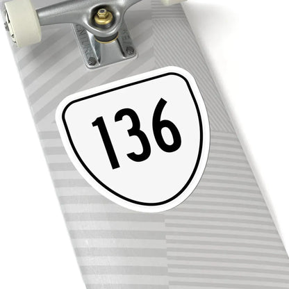 Virginia 136 1956 (Virginia) (Road Sign) STICKER Vinyl Kiss-Cut Decal - The Sticker Space