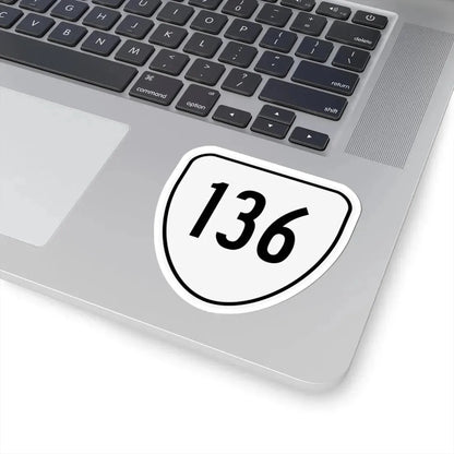Virginia 136 1956 (Virginia) (Road Sign) STICKER Vinyl Kiss-Cut Decal - The Sticker Space