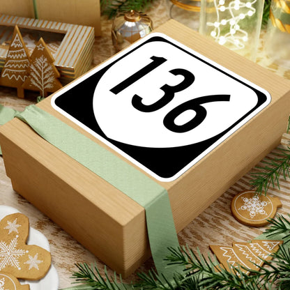 Virginia 136 1980 (Virginia) (Road Sign) STICKER Vinyl Kiss-Cut Decal - The Sticker Space