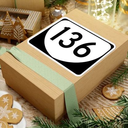 Virginia 136 (Virginia) (Road Sign) STICKER Vinyl Kiss-Cut Decal - The Sticker Space