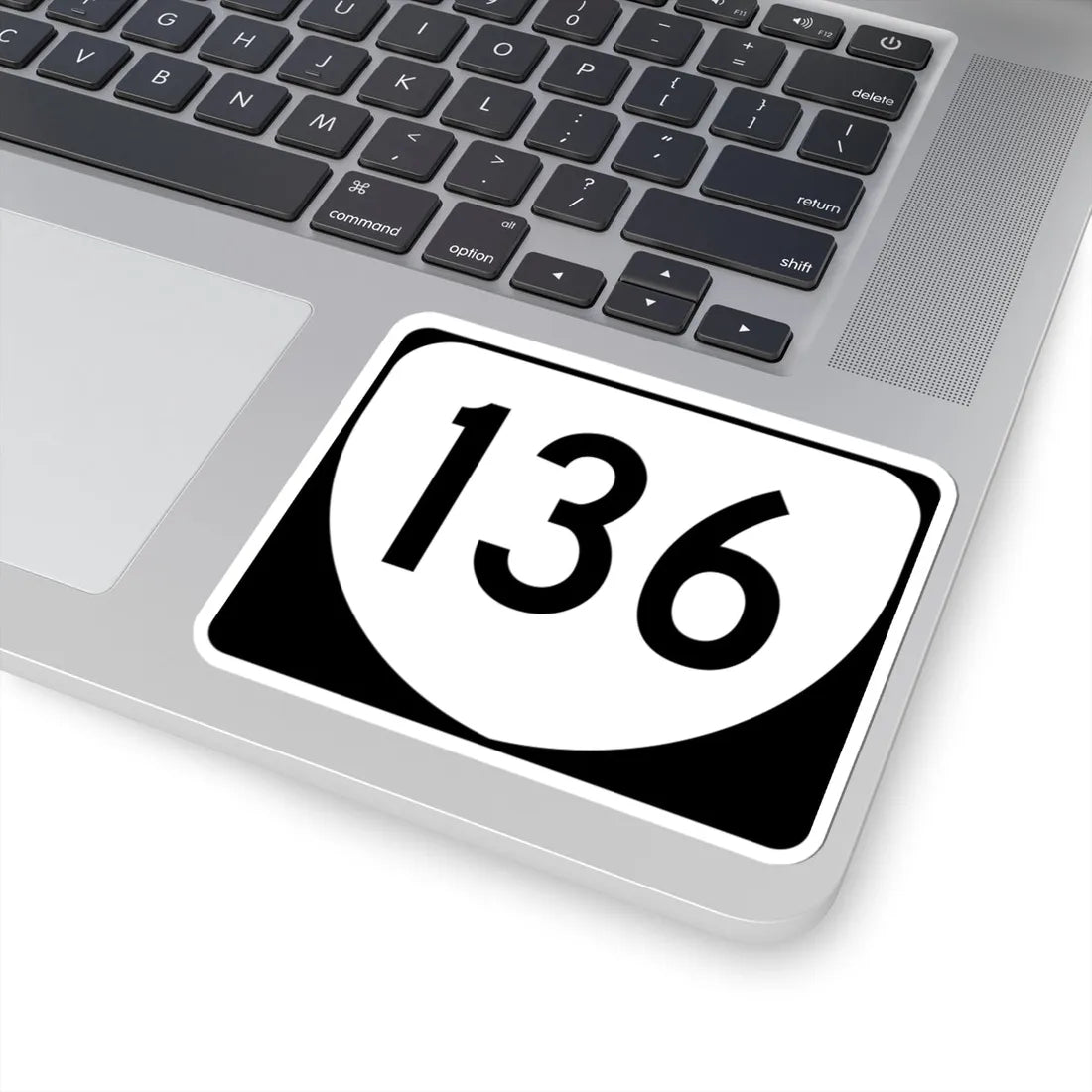 Virginia 136 (Virginia) (Road Sign) STICKER Vinyl Kiss-Cut Decal - The Sticker Space