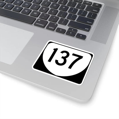 Virginia 137 (Virginia) (Road Sign) STICKER Vinyl Kiss-Cut Decal - The Sticker Space