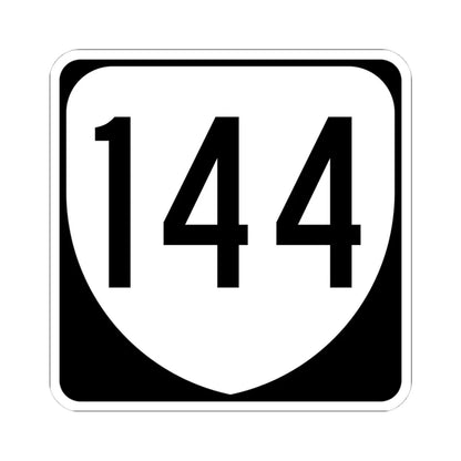 Virginia 144 1980 (Virginia) (Road Sign) STICKER Vinyl Kiss-Cut Decal 4 Inch White - The Sticker Space
