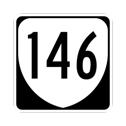 Virginia 146 1980 (Virginia) (Road Sign) STICKER Vinyl Kiss-Cut Decal 2 Inch White - The Sticker Space