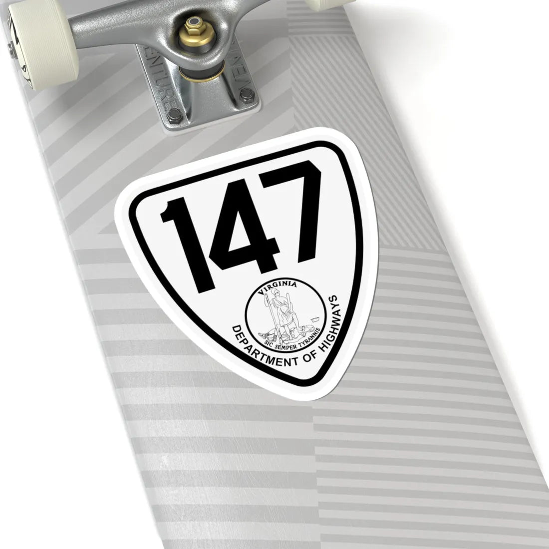 Virginia 147 1924 (Virginia) (Road Sign) STICKER Vinyl Kiss-Cut Decal - The Sticker Space