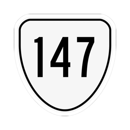 Virginia 147 1956 (Virginia) (Road Sign) STICKER Vinyl Kiss-Cut Decal 3 Inch White - The Sticker Space