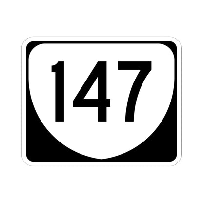 Virginia 147 (Virginia) (Road Sign) STICKER Vinyl Kiss-Cut Decal 6 Inch White - The Sticker Space
