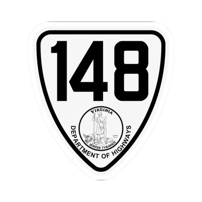Virginia 148 1924 (Virginia) (Road Sign) STICKER Vinyl Kiss-Cut Decal 2 Inch White - The Sticker Space