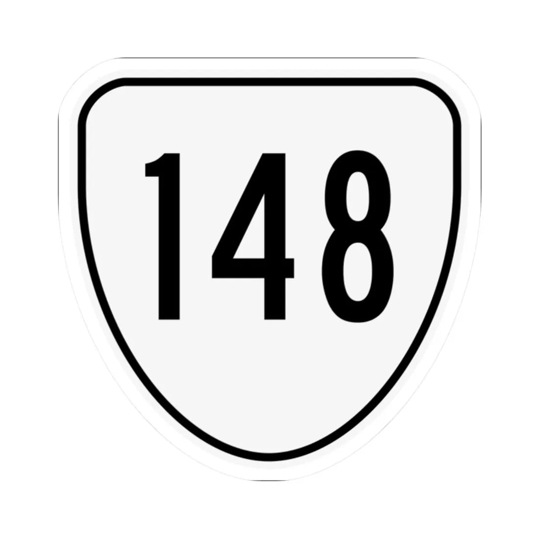 Virginia 148 1956 (Virginia) (Road Sign) STICKER Vinyl Kiss-Cut Decal 2 Inch White - The Sticker Space