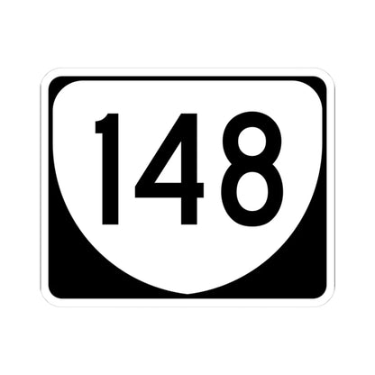 Virginia 148 (Virginia) (Road Sign) STICKER Vinyl Kiss-Cut Decal 3 Inch White - The Sticker Space