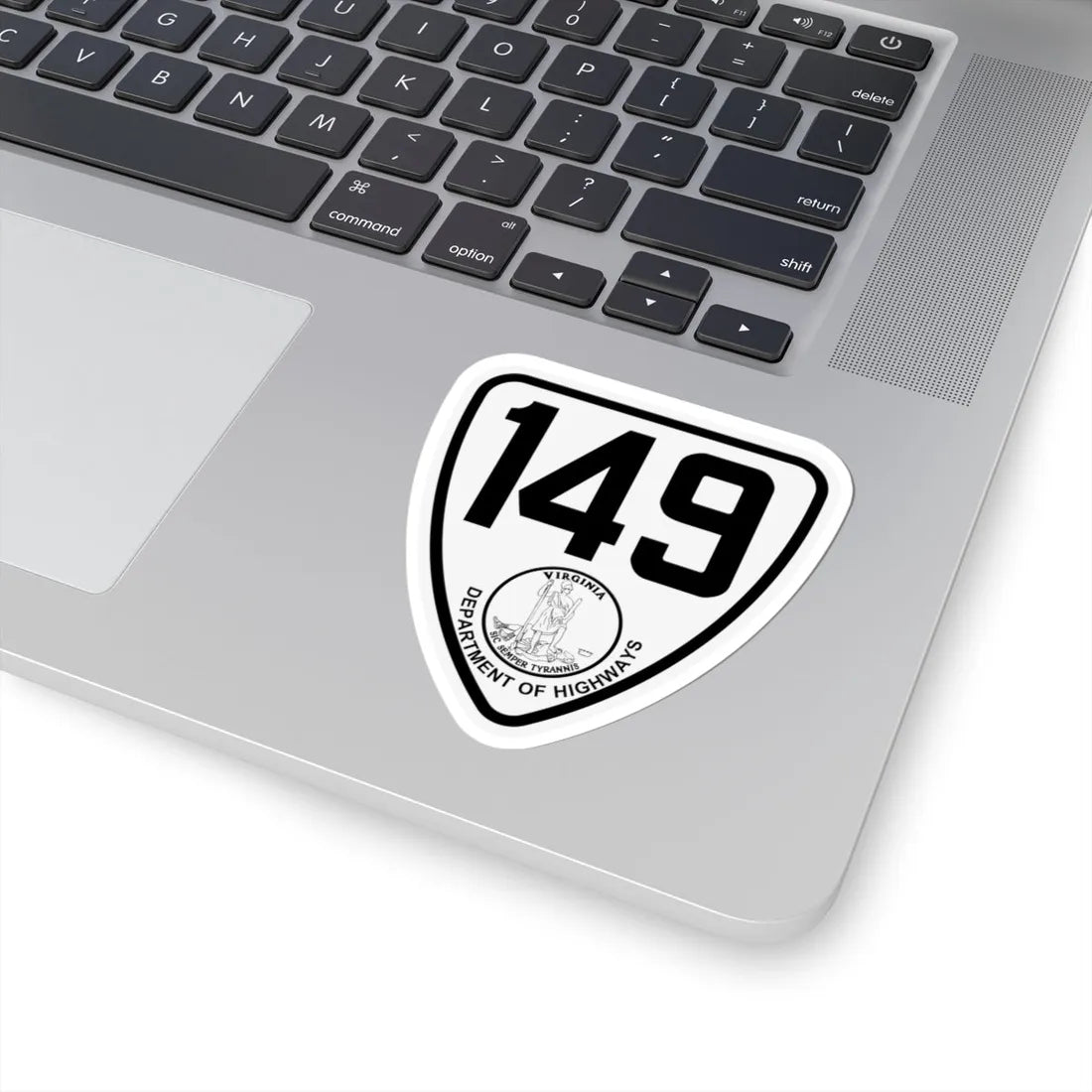 Virginia 149 1924 (Virginia) (Road Sign) STICKER Vinyl Kiss-Cut Decal - The Sticker Space