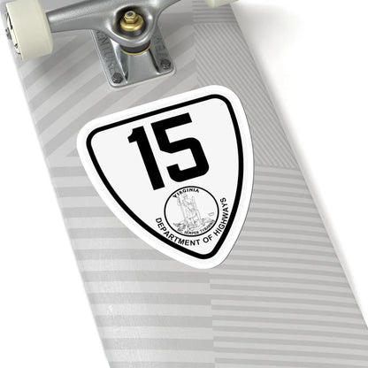 Virginia 15 1924 (Virginia) (Road Sign) STICKER Vinyl Kiss-Cut Decal - The Sticker Space