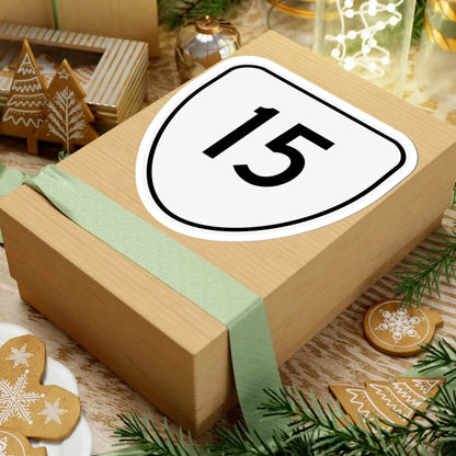 Virginia 15 1956 (Virginia) (Road Sign) STICKER Vinyl Kiss-Cut Decal - The Sticker Space