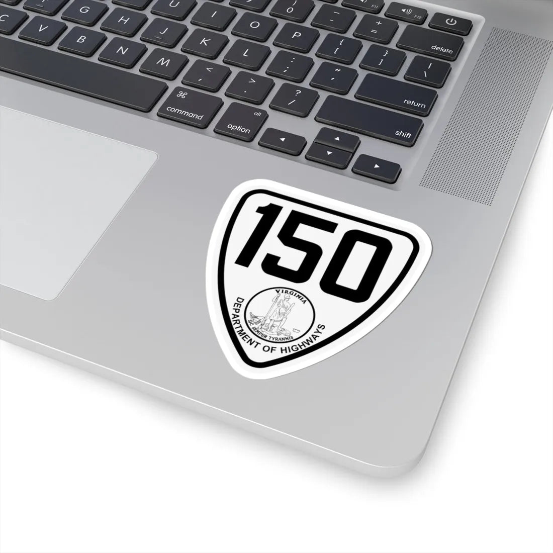Virginia 150 1924 (Virginia) (Road Sign) STICKER Vinyl Kiss-Cut Decal - The Sticker Space