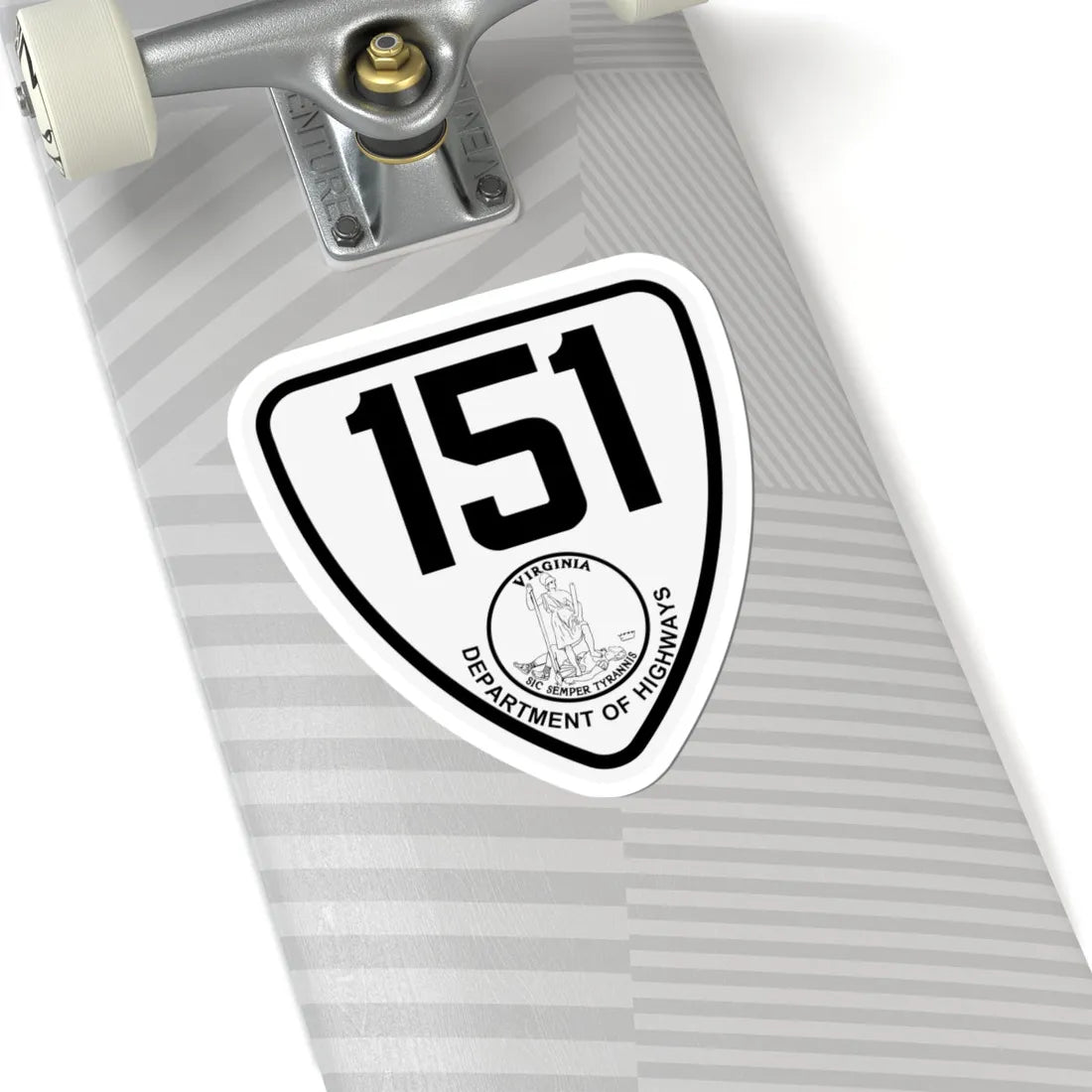 Virginia 151 1924 (Virginia) (Road Sign) STICKER Vinyl Kiss-Cut Decal - The Sticker Space