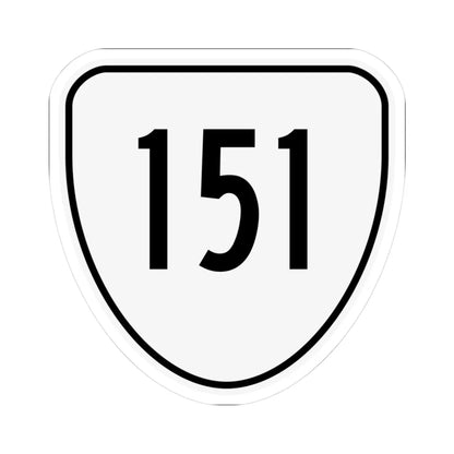 Virginia 151 1956 (Virginia) (Road Sign) STICKER Vinyl Kiss-Cut Decal 3 Inch White - The Sticker Space