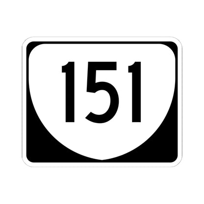 Virginia 151 (Virginia) (Road Sign) STICKER Vinyl Kiss-Cut Decal 6 Inch White - The Sticker Space
