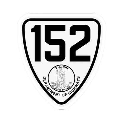Virginia 152 1924 (Virginia) (Road Sign) STICKER Vinyl Kiss-Cut Decal 2 Inch White - The Sticker Space
