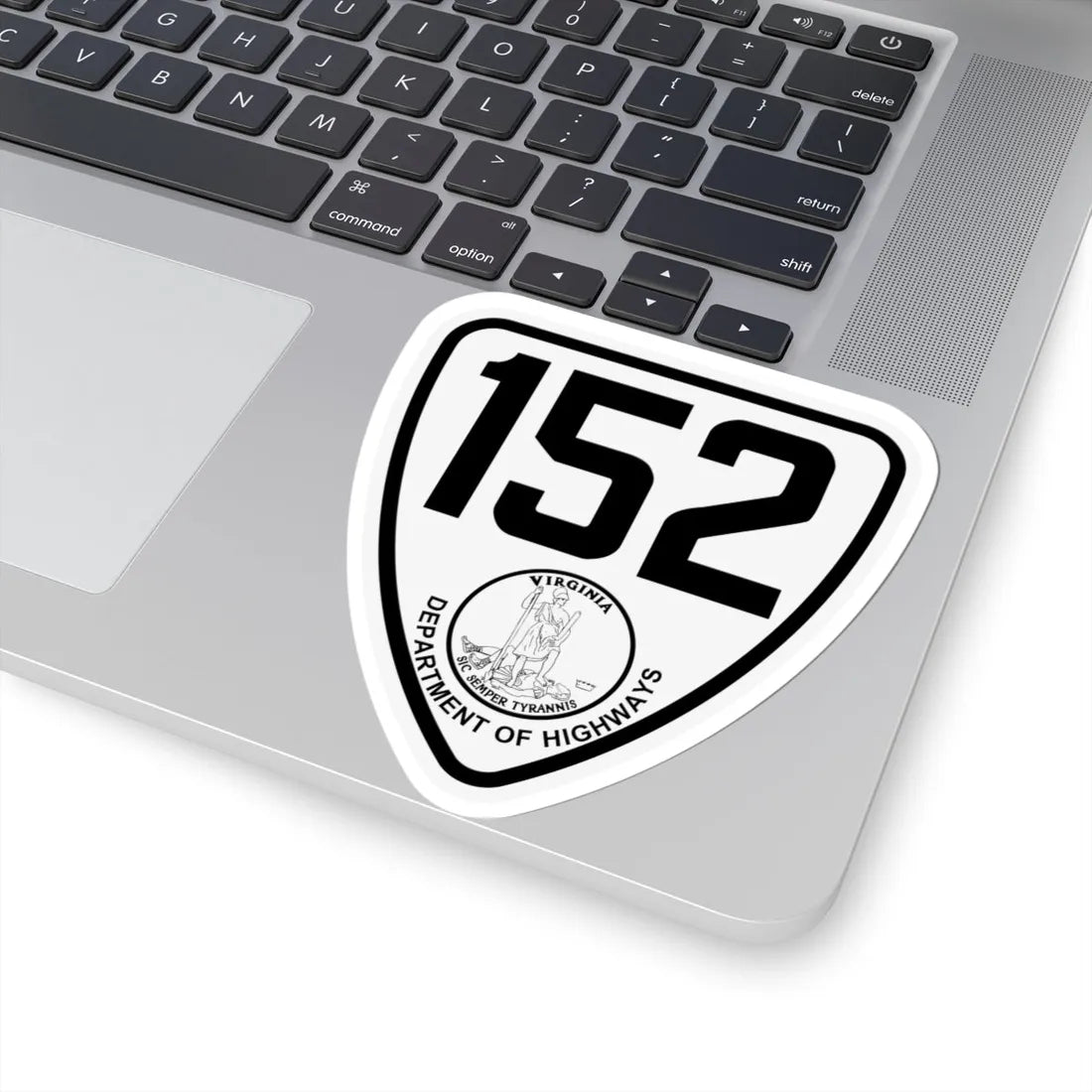 Virginia 152 1924 (Virginia) (Road Sign) STICKER Vinyl Kiss-Cut Decal - The Sticker Space