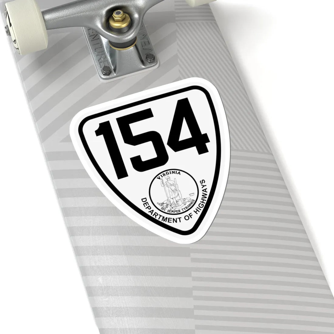 Virginia 154 1924 (Virginia) (Road Sign) STICKER Vinyl Kiss-Cut Decal - The Sticker Space