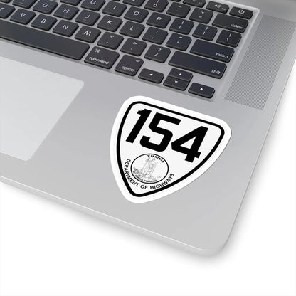 Virginia 154 1924 (Virginia) (Road Sign) STICKER Vinyl Kiss-Cut Decal - The Sticker Space