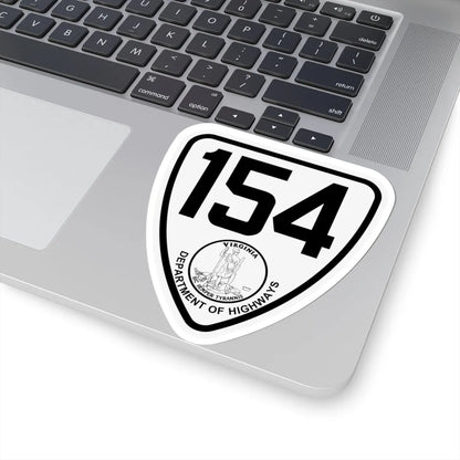 Virginia 154 1924 (Virginia) (Road Sign) STICKER Vinyl Kiss-Cut Decal - The Sticker Space