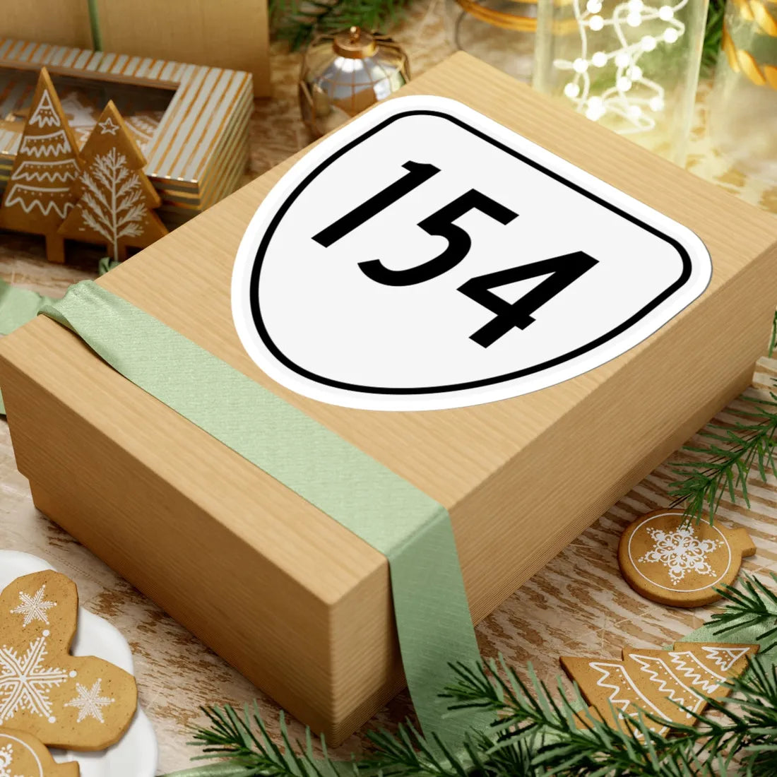 Virginia 154 1956 (Virginia) (Road Sign) STICKER Vinyl Kiss-Cut Decal - The Sticker Space