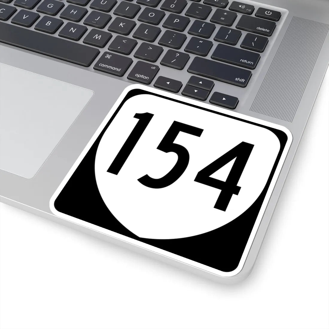 Virginia 154 1980 (Virginia) (Road Sign) STICKER Vinyl Kiss-Cut Decal - The Sticker Space