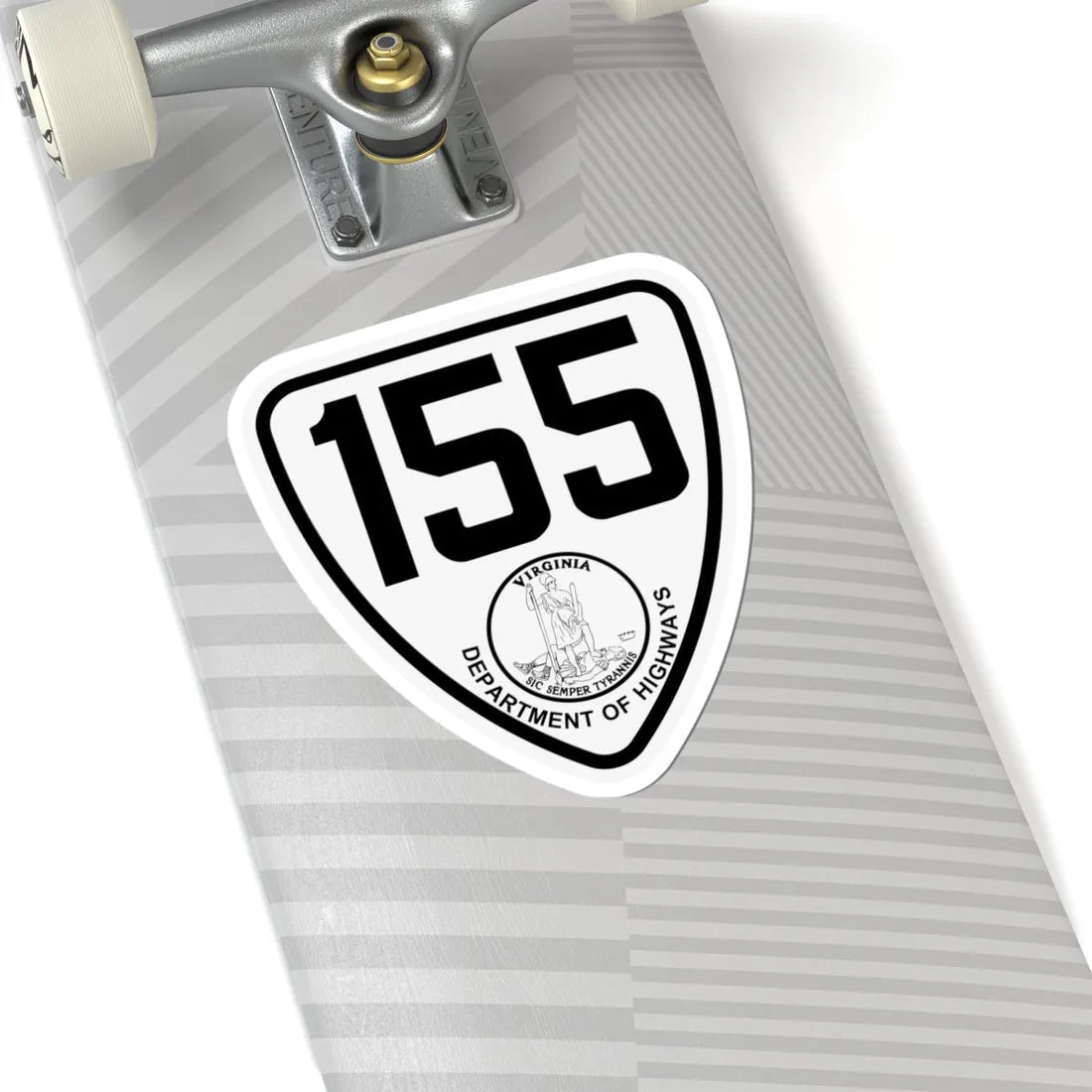 Virginia 155 1924 (Virginia) (Road Sign) STICKER Vinyl Kiss-Cut Decal - The Sticker Space