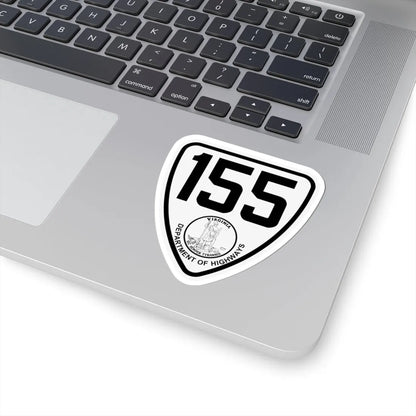 Virginia 155 1924 (Virginia) (Road Sign) STICKER Vinyl Kiss-Cut Decal - The Sticker Space
