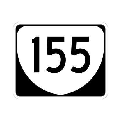 Virginia 155 (Virginia) (Road Sign) STICKER Vinyl Kiss-Cut Decal 6 Inch White - The Sticker Space