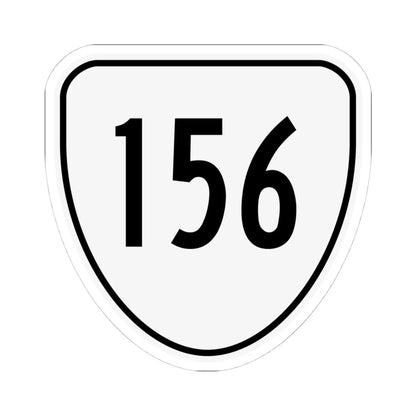 Virginia 156 1956 (Virginia) (Road Sign) STICKER Vinyl Kiss-Cut Decal 4 Inch White - The Sticker Space