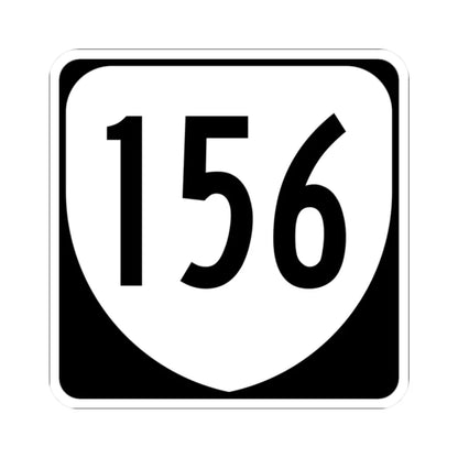 Virginia 156 1980 (Virginia) (Road Sign) STICKER Vinyl Kiss-Cut Decal 2 Inch White - The Sticker Space