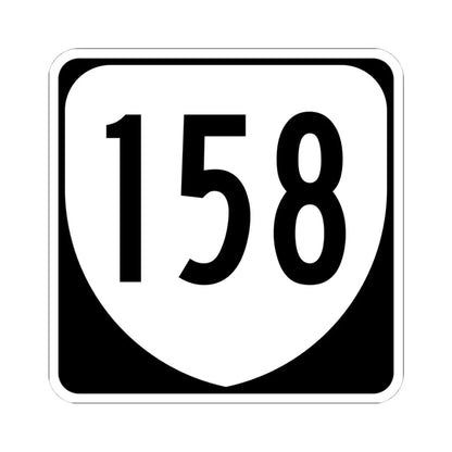 Virginia 158 1980 (Virginia) (Road Sign) STICKER Vinyl Kiss-Cut Decal 4 Inch White - The Sticker Space