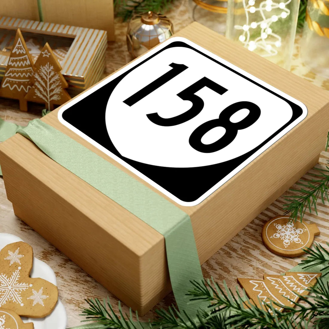 Virginia 158 1980 (Virginia) (Road Sign) STICKER Vinyl Kiss-Cut Decal - The Sticker Space