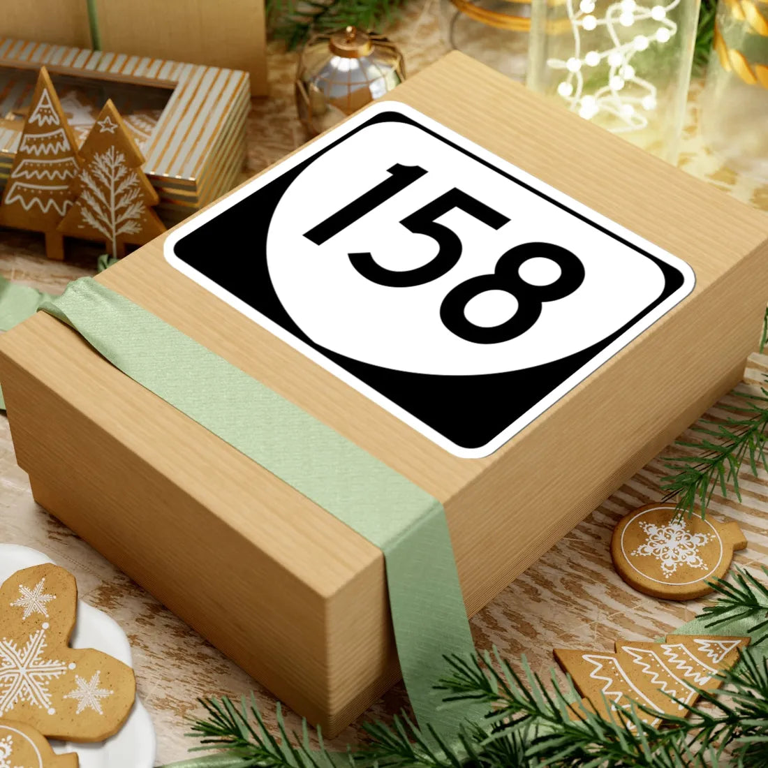 Virginia 158 (Virginia) (Road Sign) STICKER Vinyl Kiss-Cut Decal - The Sticker Space