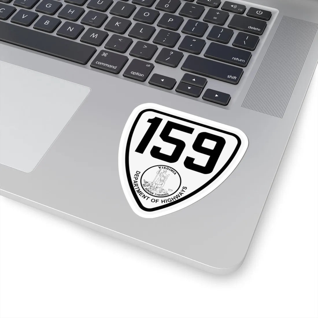 Virginia 159 1924 (Virginia) (Road Sign) STICKER Vinyl Kiss-Cut Decal - The Sticker Space