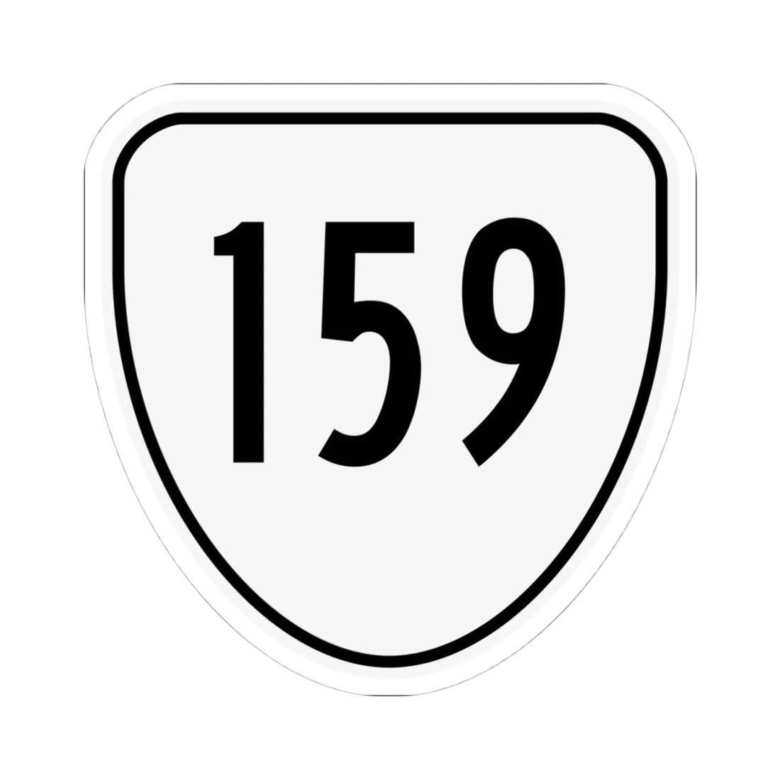 Virginia 159 1956 (Virginia) (Road Sign) STICKER Vinyl Kiss-Cut Decal 4 Inch White - The Sticker Space