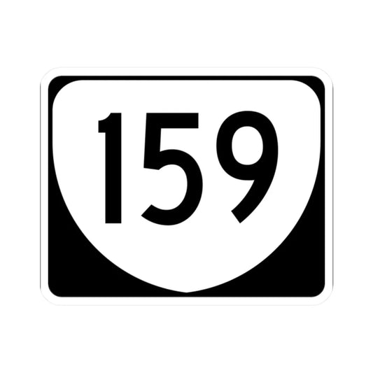 Virginia 159 (Virginia) (Road Sign) STICKER Vinyl Kiss-Cut Decal 2 Inch White - The Sticker Space