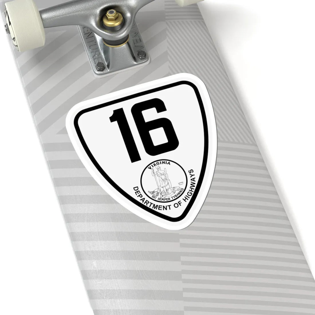 Virginia 16 1924 (Virginia) (Road Sign) STICKER Vinyl Kiss-Cut Decal - The Sticker Space