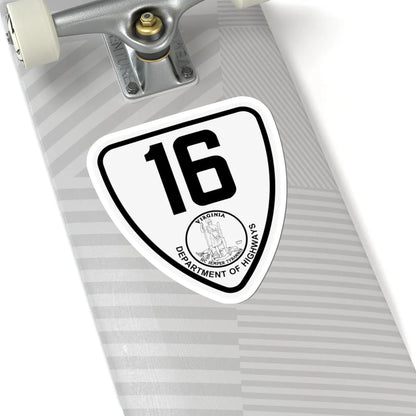 Virginia 16 1924 (Virginia) (Road Sign) STICKER Vinyl Kiss-Cut Decal - The Sticker Space