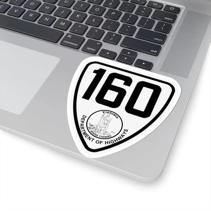 Virginia 160 1924 (Virginia) (Road Sign) STICKER Vinyl Kiss-Cut Decal - The Sticker Space