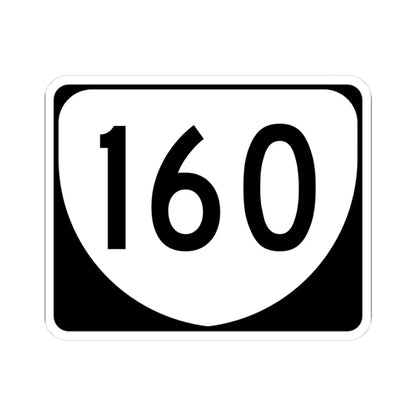 Virginia 160 (Virginia) (Road Sign) STICKER Vinyl Kiss-Cut Decal 3 Inch White - The Sticker Space