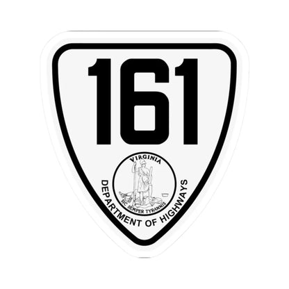 Virginia 161 1924 (Virginia) (Road Sign) STICKER Vinyl Kiss-Cut Decal 2 Inch White - The Sticker Space