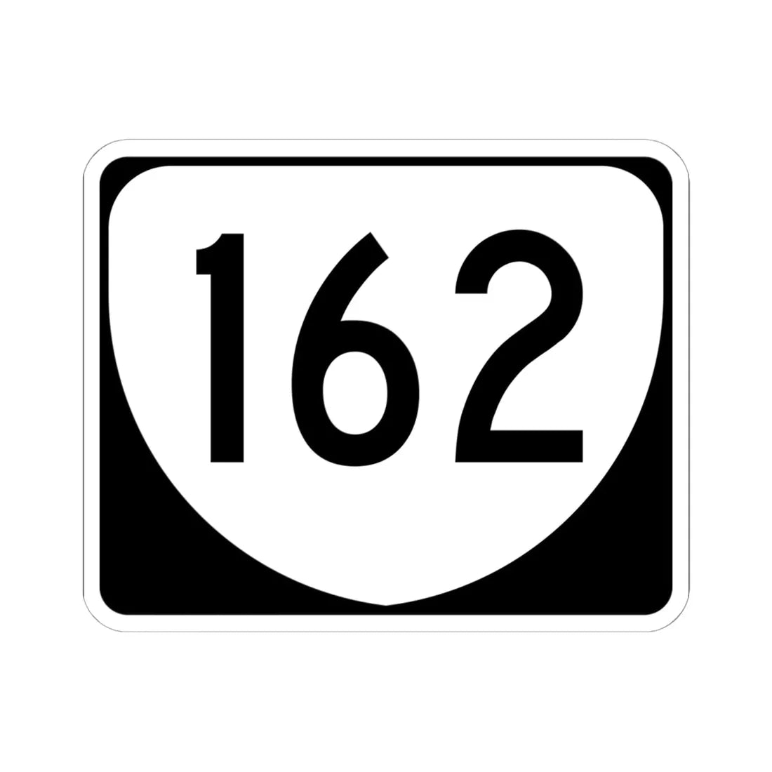 Virginia 162 (Virginia) (Road Sign) STICKER Vinyl Kiss-Cut Decal 6 Inch White - The Sticker Space