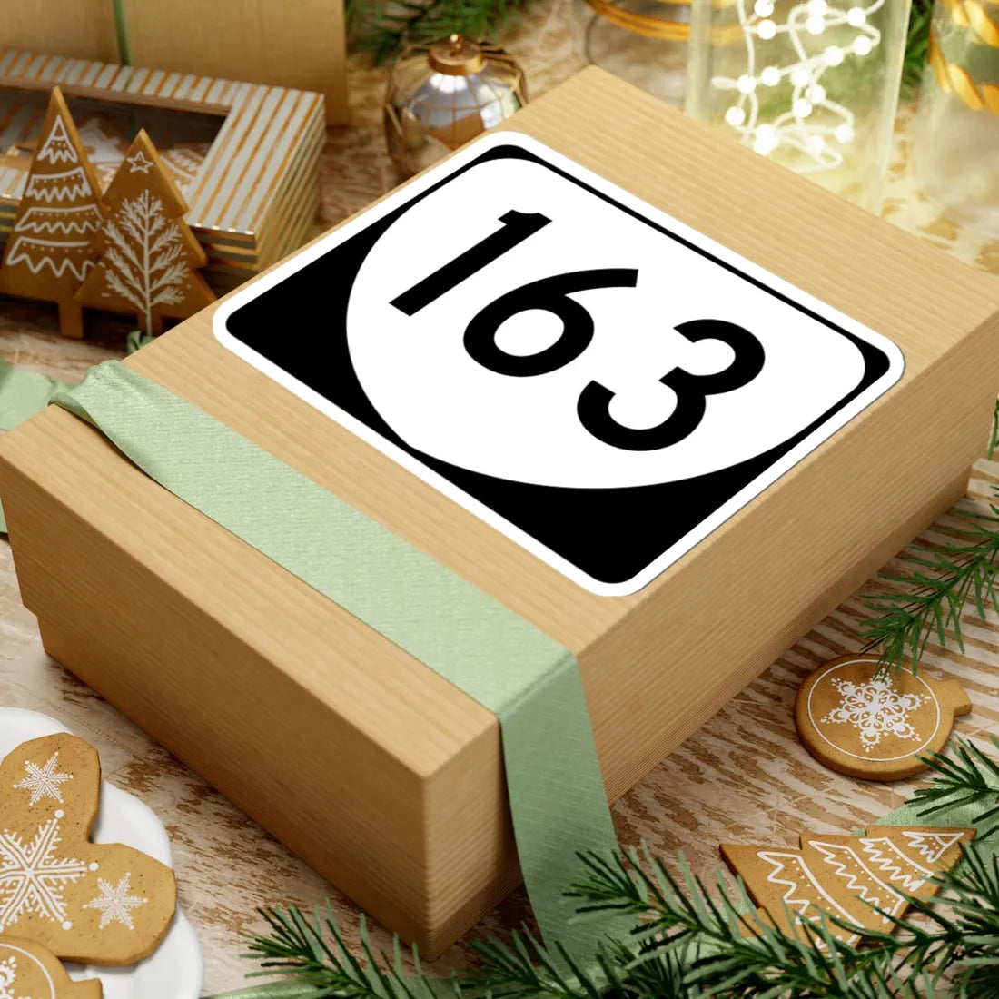 Virginia 163 (Virginia) (Road Sign) STICKER Vinyl Kiss-Cut Decal - The Sticker Space