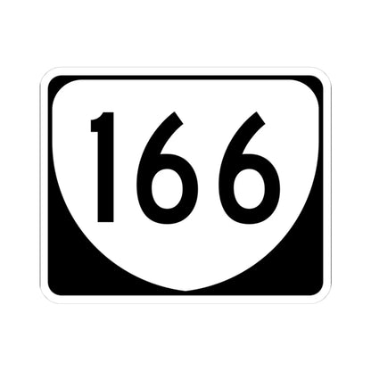 Virginia 166 (Virginia) (Road Sign) STICKER Vinyl Kiss-Cut Decal 3 Inch White - The Sticker Space