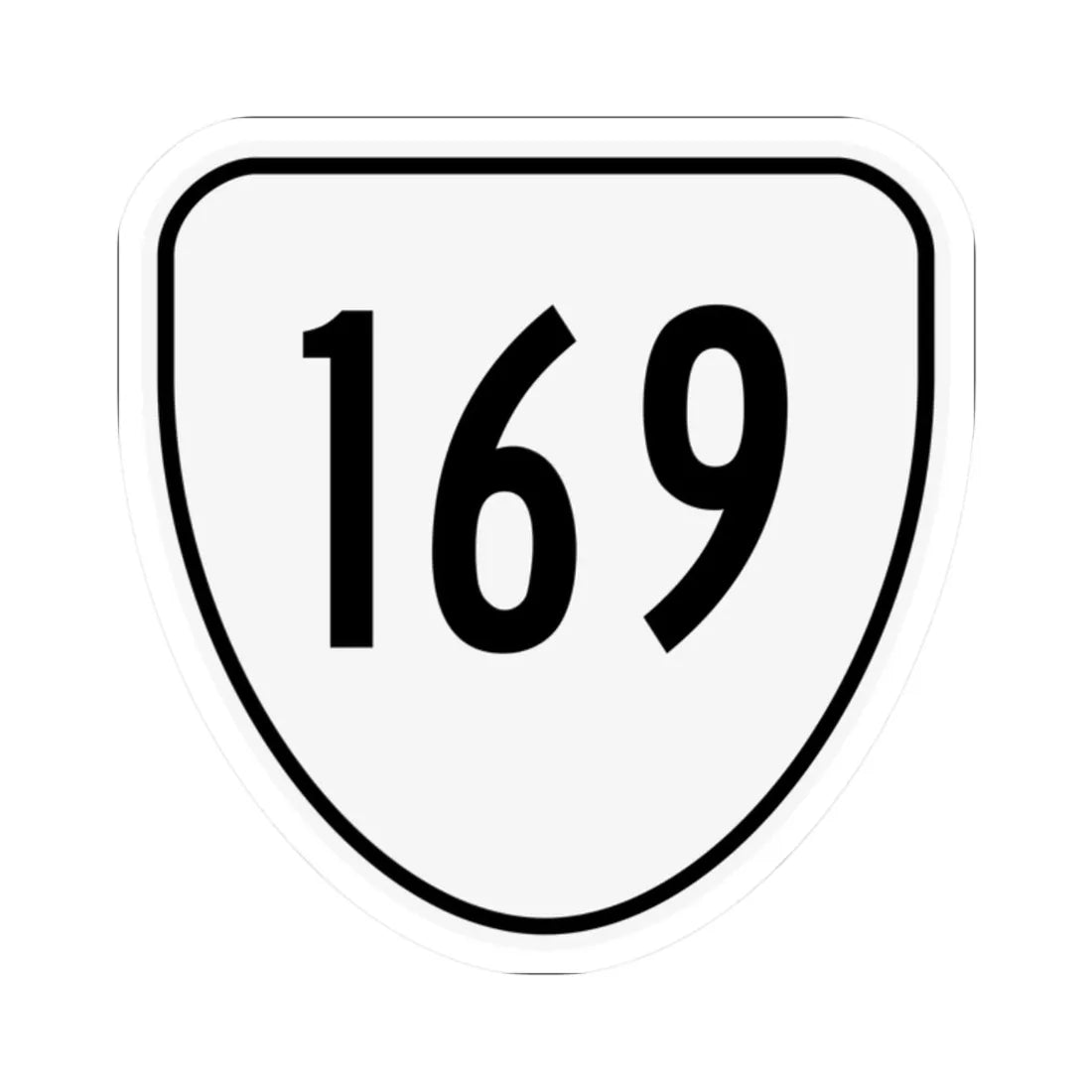 Virginia 169 1956 (Virginia) (Road Sign) STICKER Vinyl Kiss-Cut Decal 2 Inch White - The Sticker Space