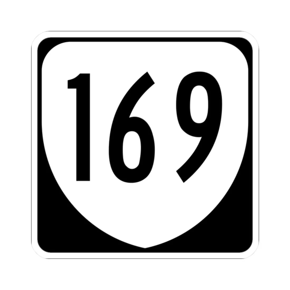 Virginia 169 1980 (Virginia) (Road Sign) STICKER Vinyl Kiss-Cut Decal 2 Inch White - The Sticker Space